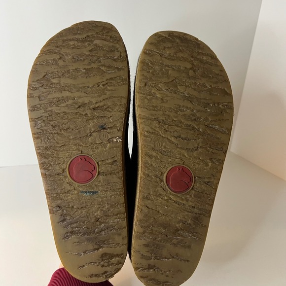 Womens Haflinger Magic Felted Wool Cork Clogs Gray Black Swirl Design 40EU 9US - Picture 7 of 8